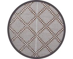 vidaXL - Buitenkleed - ARAKIL - Ø200 - cm - polypropeen - bruin