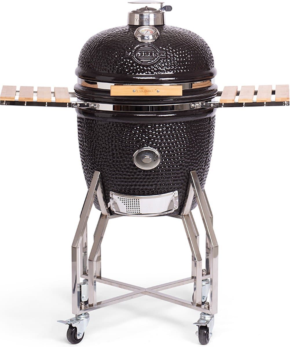 YAKINIKU Kamado - LARGE BASIC - 19 inch - 49 cm Grilloppervlak - Inclusief Onderstel & Zijtafels - 6-8 Personen — afbeelding 1