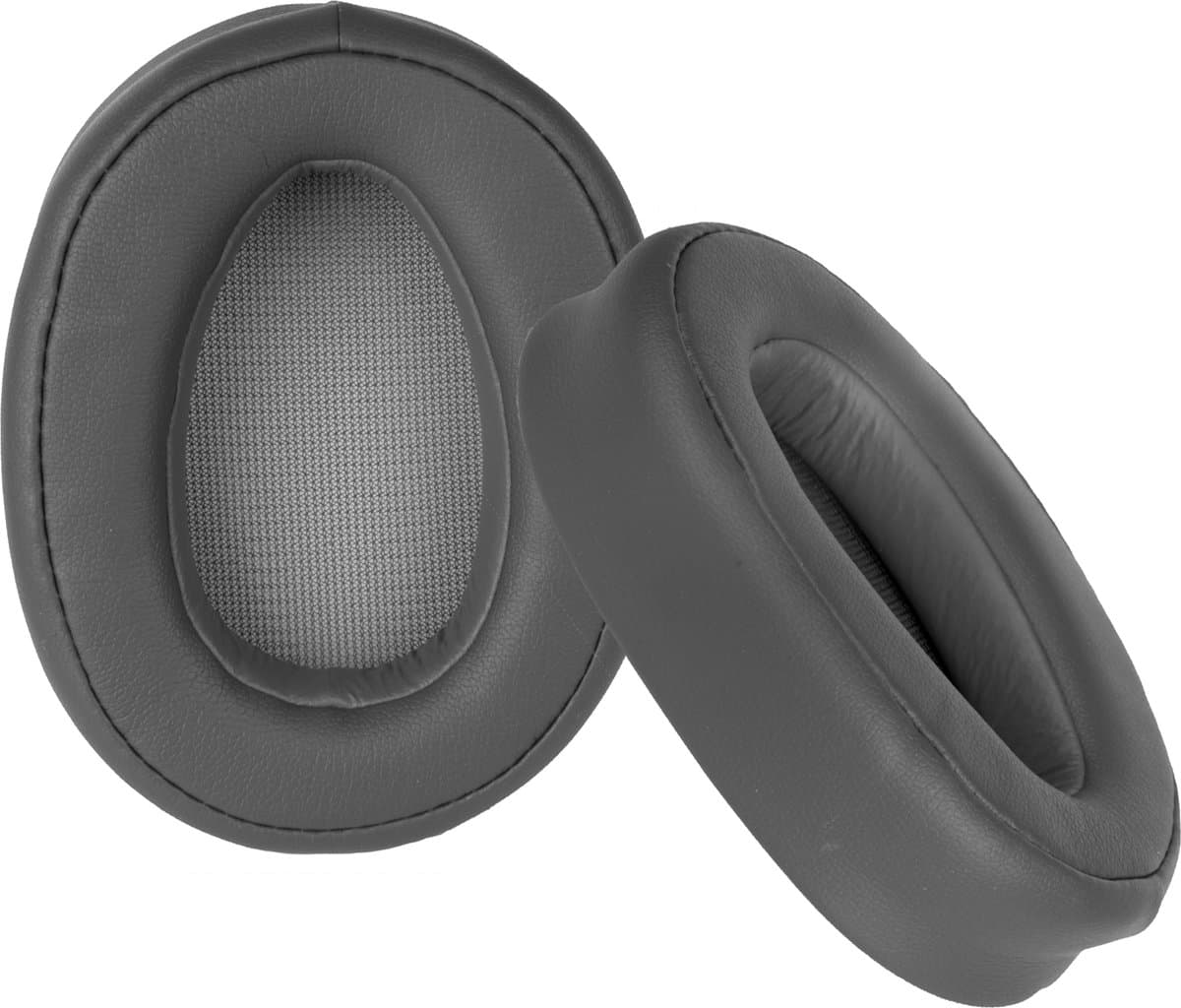 Somstyle Oorkussens Geschikt Voor Sony WH-H900N & MDR-100ABN Koptelefoon - 2 Stuks - Zacht Schuim - Eiwitleer - Donkergrijs — afbeelding 1
