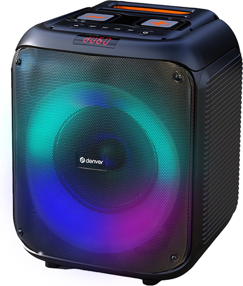 Denver Bluetooth Speaker Party Box - Discolichten - Partybox - Incl. Afstandsbediening - Microfoon Aansluiting - BPS250 — afbeelding 1