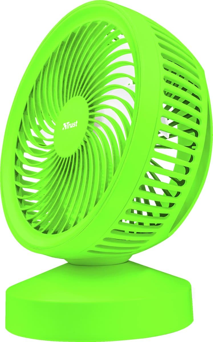 Trust - Ventu | USB Ventilator | 42 dB | Antislipvoet | Veiligheidsrooster | Groen — afbeelding 1