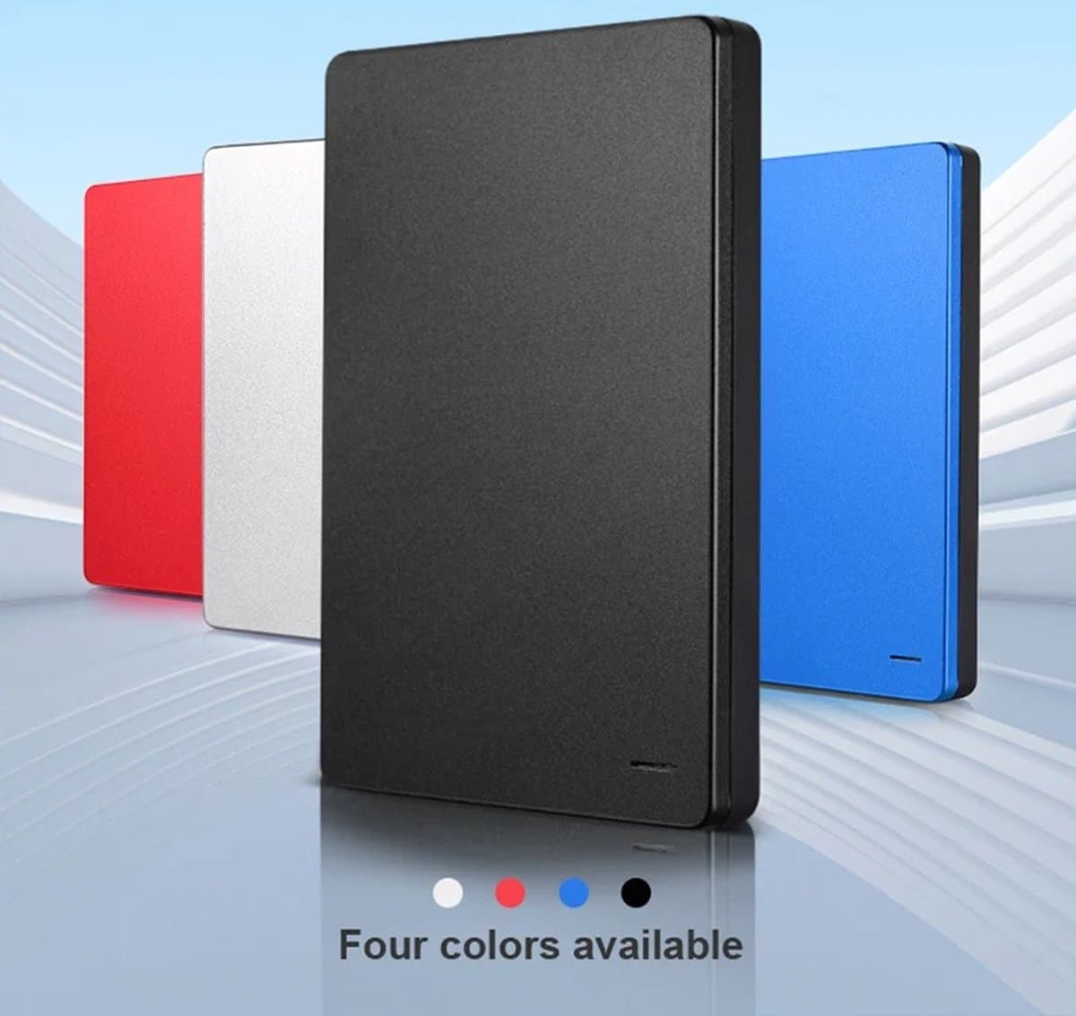 Externe Harde schijf 1 TB - Ultra Dun - HDD geheugen - Harde schijf 1 TB - Externe - Blauw — afbeelding 1