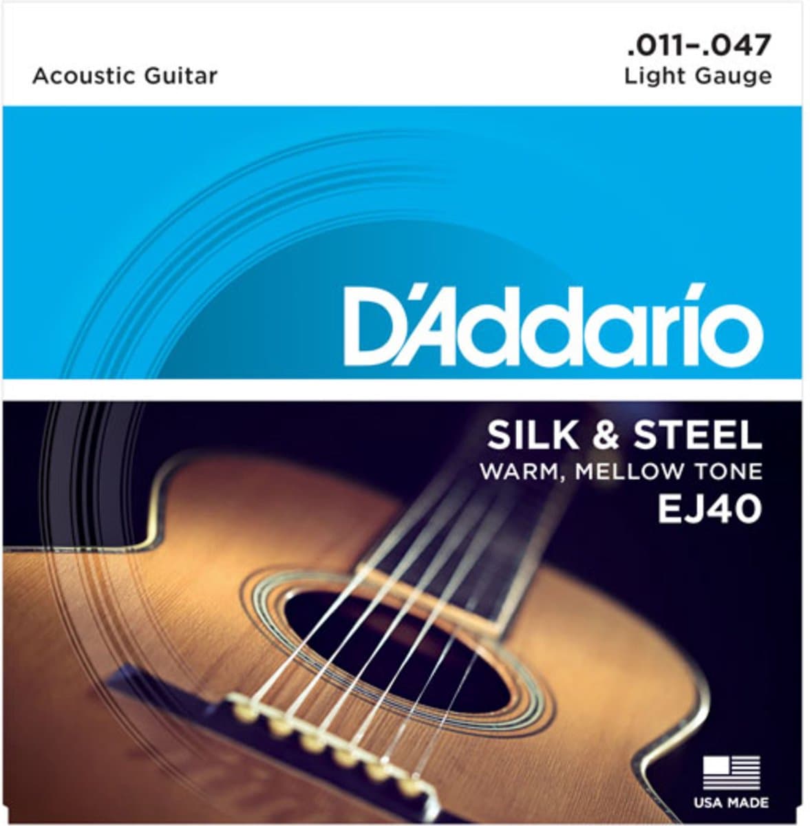 D'Addario EJ40 Silk&Steel Folk Snaren (11-47) — afbeelding 1