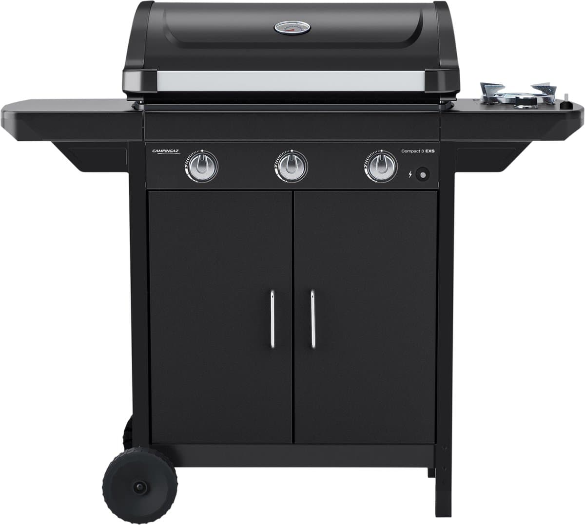 Campingaz Compact 3 EXS - compacte 3-pits gas barbecue - zwart — afbeelding 1