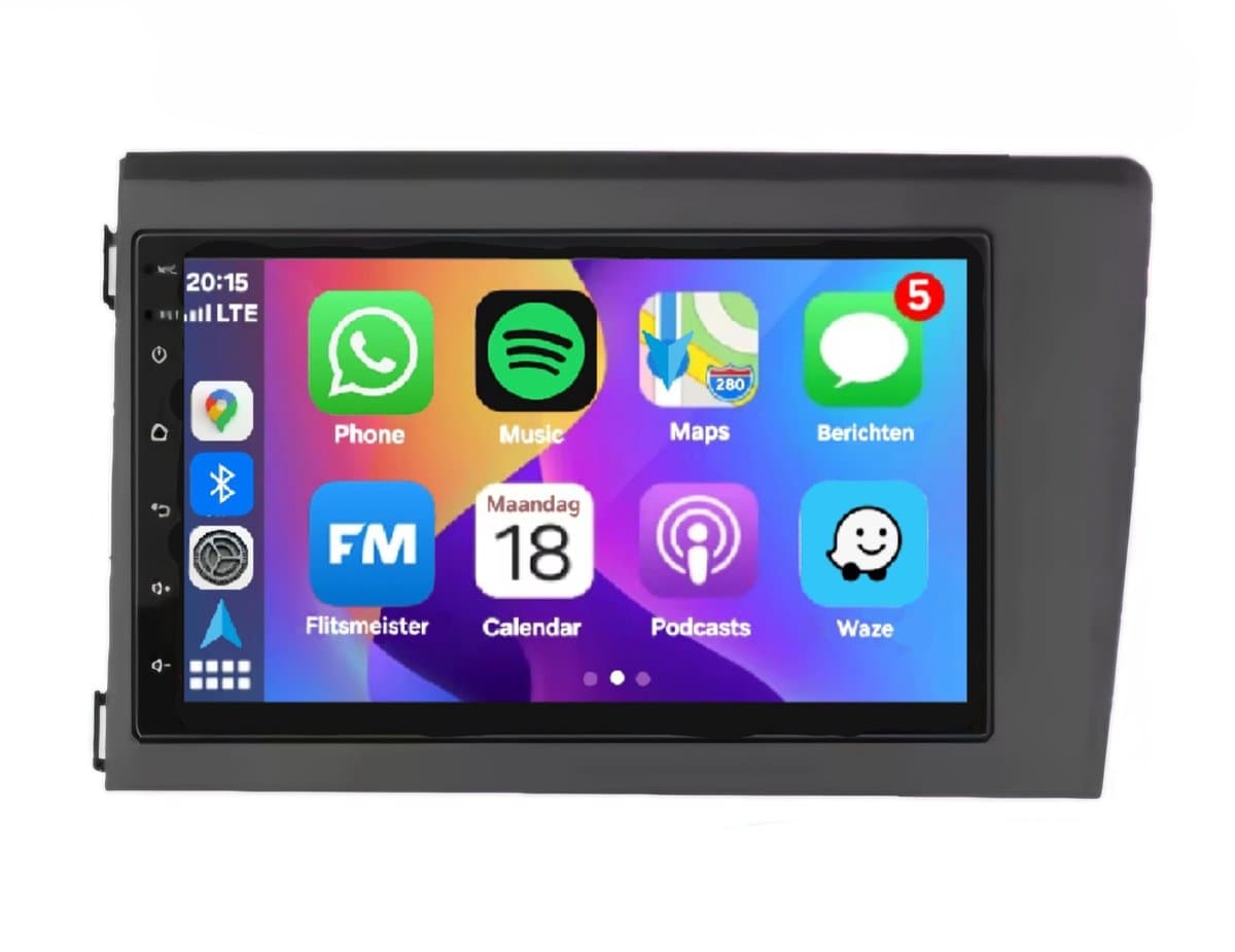 Autoradio 4/64GB met Carplay en Android auto | Geschikt voor Volvo XC70, V70, S60 1999-2005 | Radio scherm met Navigatie | 1999 2000 2001 2002 2003 2004 2005 — afbeelding 1
