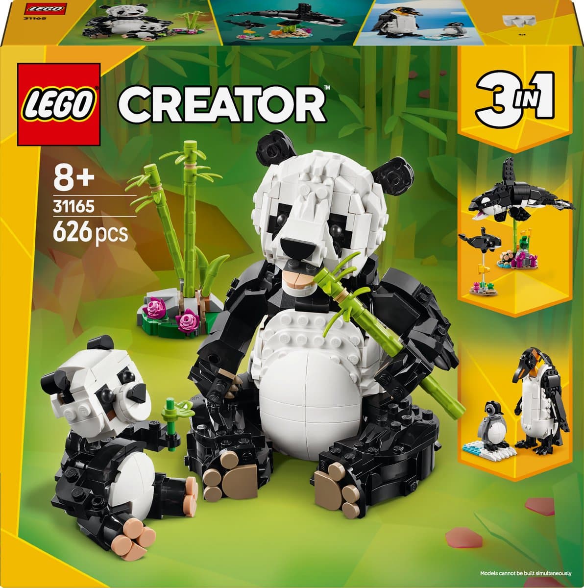 Lego Creator 3in1 31165 Wilde Dieren: Pandafamilie Bouwstenen — afbeelding 1