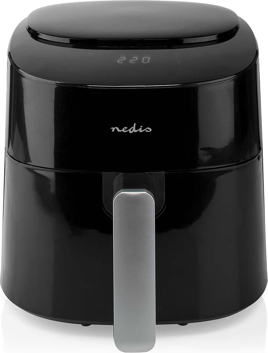 Nedis Airfryer XL – 4,2L – Heteluchtfriteuse – 8 Programma’s – Digitaal – Tot 4 Personen – Zwart — afbeelding 1