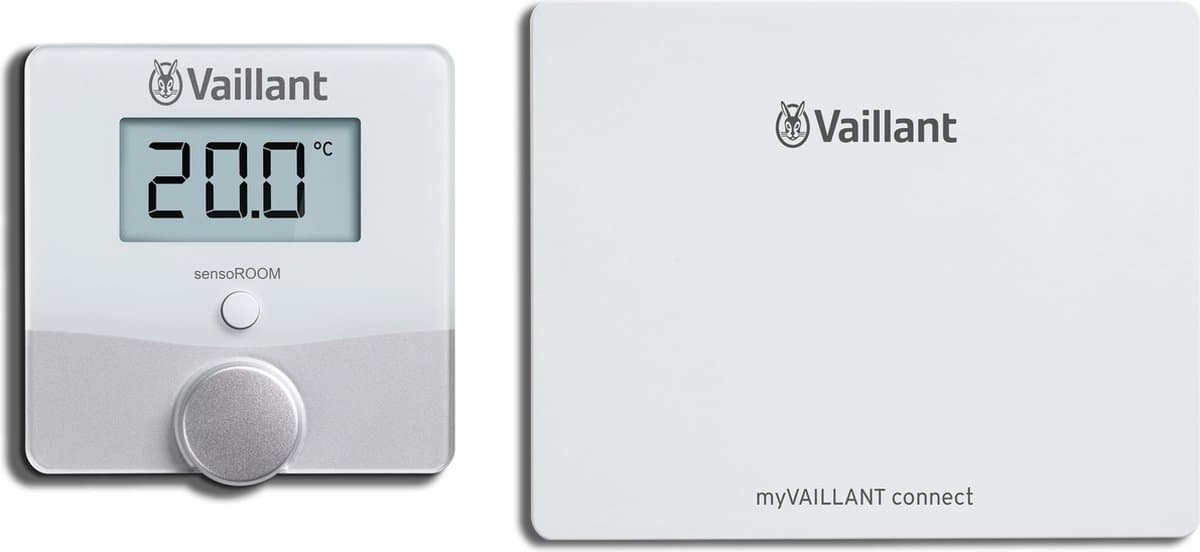 Vaillant draadloze sensoROOM vrt51F thermostaat plus myVAILLANT connect 940F internetmodule voor Vaillant cv ketels vanaf 2007 — afbeelding 1