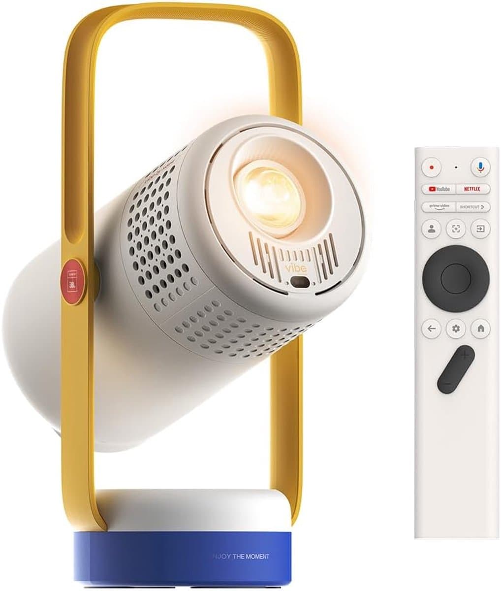 Beamer 1080P Draagbaar - Mini Projector met Accu, Google TV, Autofocus en Bluetooth Speaker — afbeelding 1
