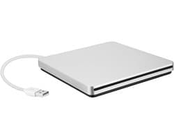 Externe Schijf - Dvd Brander - Data Back-up - Ultradun Ontwerp - 142 cm - Zilver