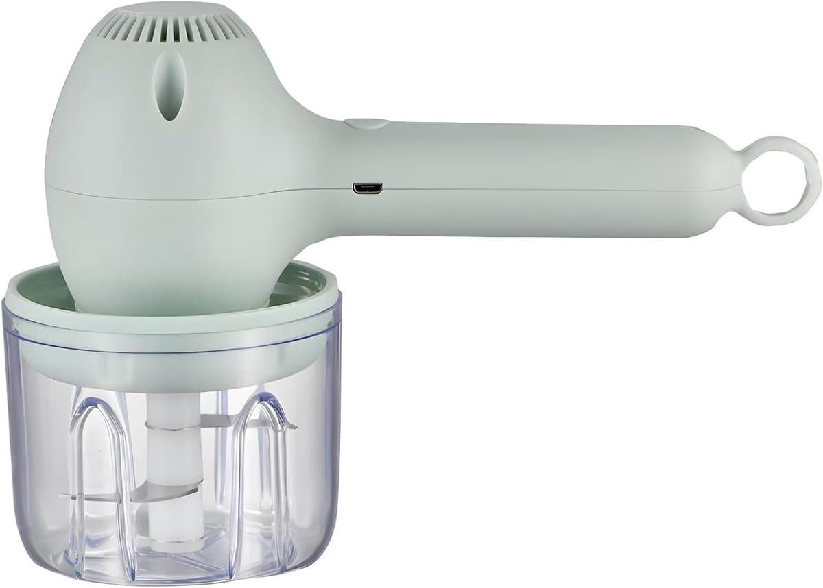 Draagbare Keukenmachine - Handmixer - Bakken en Mengen - Draadloos Oplaadbaar - Compact Formaat - Lichtgroen — afbeelding 1