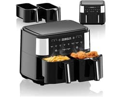 MKSS® Airfryer XXL - Dubbele Mand Airfryer