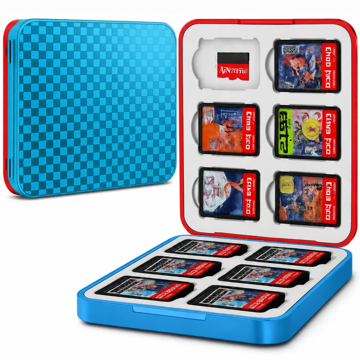 Sounix Game card case Geschikt voor Nintendo Switch 2 - 12 slots - Beschermhoes - micro SD kaart houder - Zwart — afbeelding 1