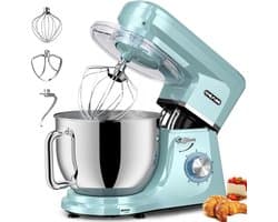 Keukenmachine - Mixer Deegkneedmachine - Bakken Thuis - Krachtige Motor - 7.2 Liter Kom - Blauw