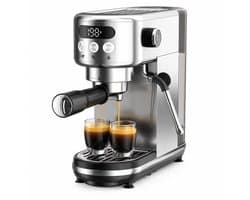 Espressomachine 20 Bar met Melkopschuimer - Zeefdragermachine voor Cappuccino en Latte