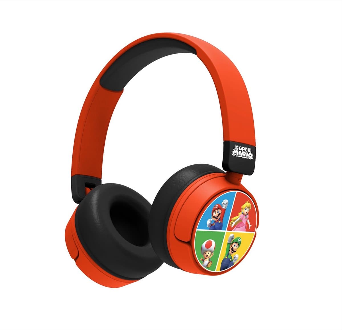 Super Mario - Team - draadloze kinderkoptelefoon - volumebegrenzing - lange batterijduur - microfoon - opvouwbaar - bluetooth — afbeelding 1