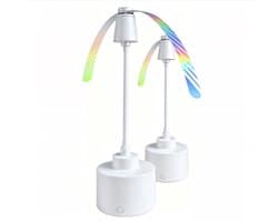 Draagbare vliegenvanger met ventilator, volledig automatisch vliegenvangapparaat, kan gebruikt worden als vliegenval voor op de eettafel buiten, stille vliegenval voor thuisgebruik - 2 stuks - wit