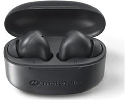 Motorola Moto Buds 065 Draadloze Oordopjes - Draadloze Oortjes met Bluetooth 5.3 - Waterbestendige In-Ear Oordopjes - 15 M Draadloos Bereik - Earbuds tot 17 Uur Afspeeltijd - Zwart