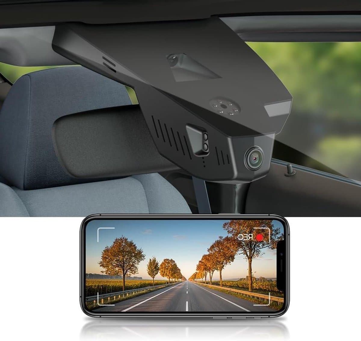 Dashcam 4K - Autocamera UHD - Veilige Rit - OEM-geïntegreerde stijl - 64GB Kaart - Zwart — afbeelding 1