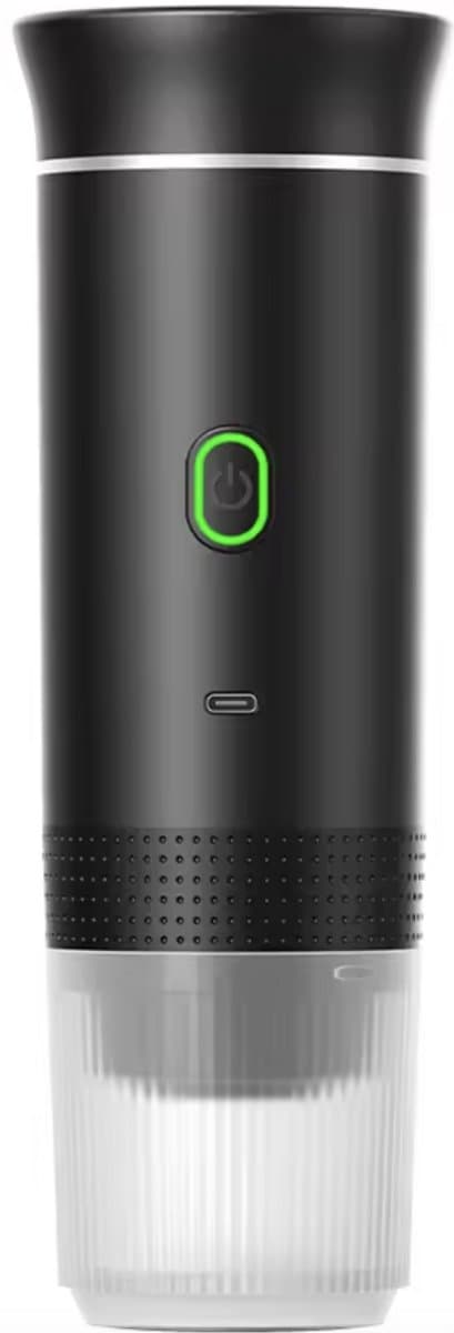 ByRoos Koffiezetapparaat - 3-in-1 - 70ml - Koffie - Vakantie - Camping - Camperen - Reisformaat- Draadloos - Elektrisch - Zwart - Compact — afbeelding 1