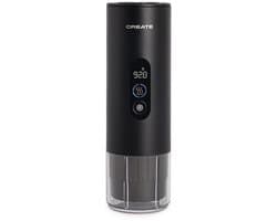 CREATE - Draagbaar espressotoestel 15 bar voor capsules en gemalen koffie - Zwart - Met draagtas - THERA MOVE