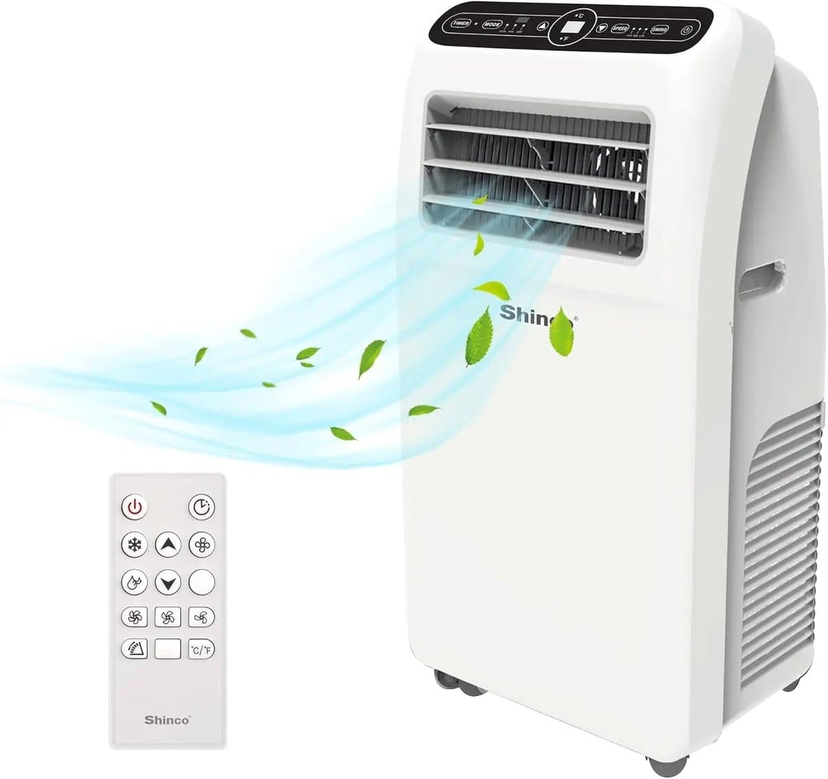 Archi mobiele airco – Airco - met uitlaatslang – 3-in-1 – inclusief afstandsbediening – draagbare airco voor thuis & kantoor - Wit — afbeelding 1
