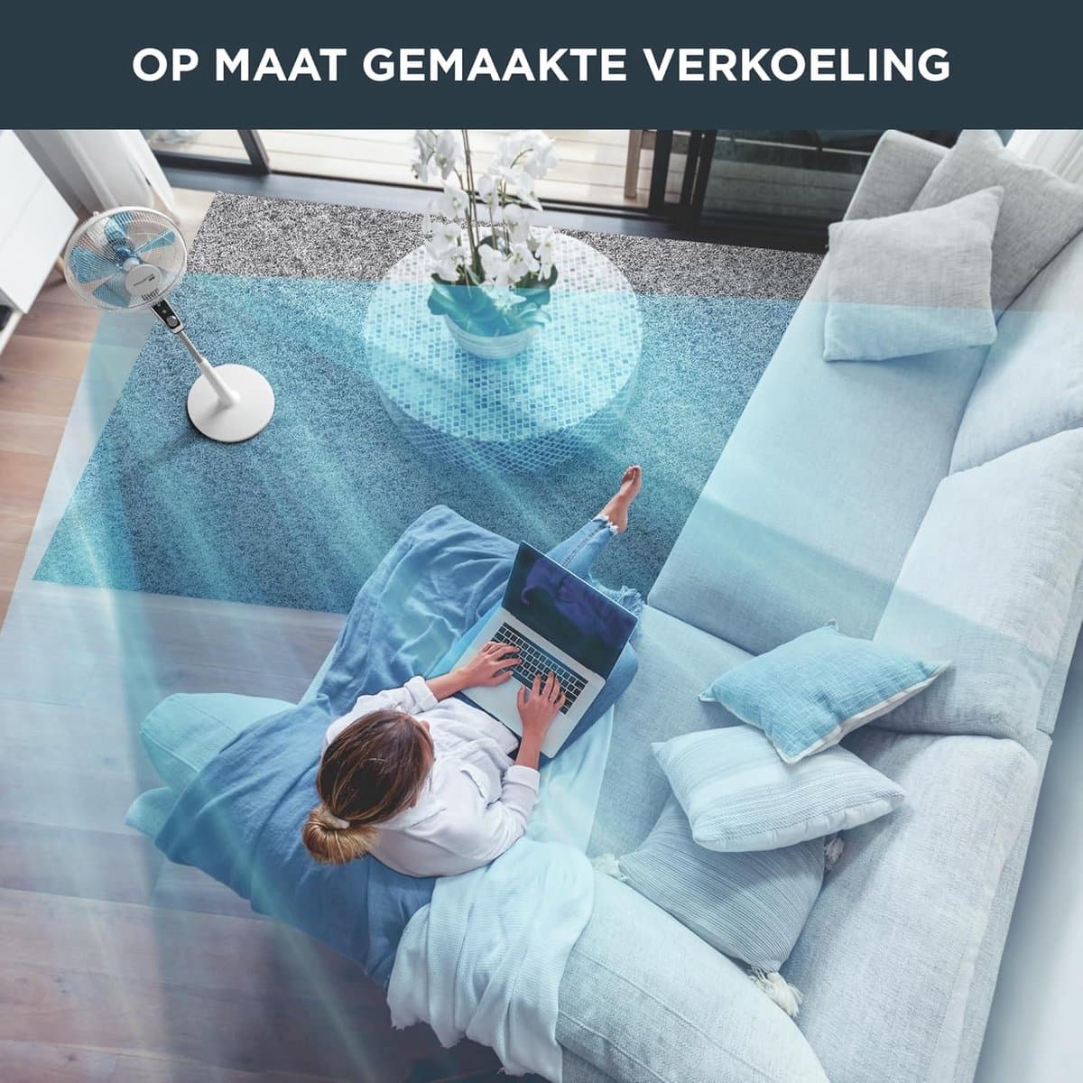 Ventilator Staand - Statief Ventilator - Luchtcirculator — afbeelding 1