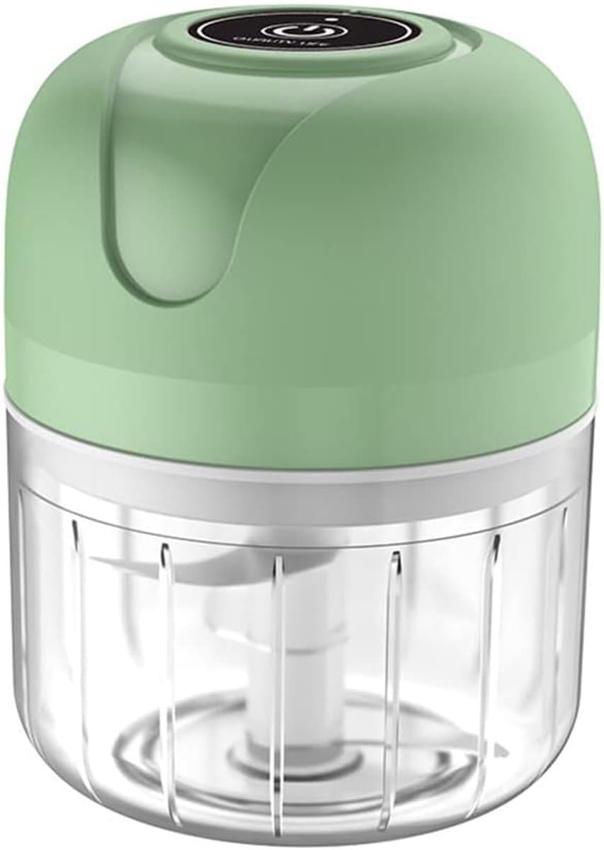 Elektrische knoflookhakker, keukenmachine, mini-hakker van 250 ml, uienhakker, groenteblender, keukenmachine voor gember en peper — afbeelding 1