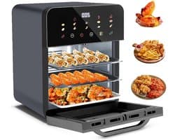 Heteluchtfriteuse Oven - Slimme Frituur - Mals Braden - Omslaan Niet Nodig - 37 x 40 cm