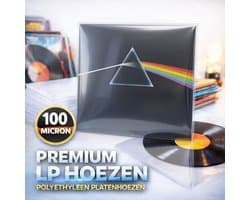 50 Single & dubbel LP Hoezen mat, dikte 100 micron (GOEDE KWALITEIT! 0.10mm dik) - LP hoes, buitenhoezen, sleeve, sleeves, beschermhoes, beschermhoezen, platenhoezen, buiten, transparant, plastic, maxi-singles, lps vinyl platen, 12", 12 inch
