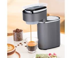 BLITZHOME C180 Mini-Koffiemachine Volautomatische – Draagbare Espressomachine, 15 Bar, Warm & Koud Extractie, Eenvoudig te Reinigen voor Thuis, Kantoor en Onderweg