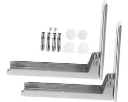 Magnetron Plank - Wandrek Oven - Keuken Opbergen - Opvouwbaar Ontwerp - 39.5X4X20CM - Zilver