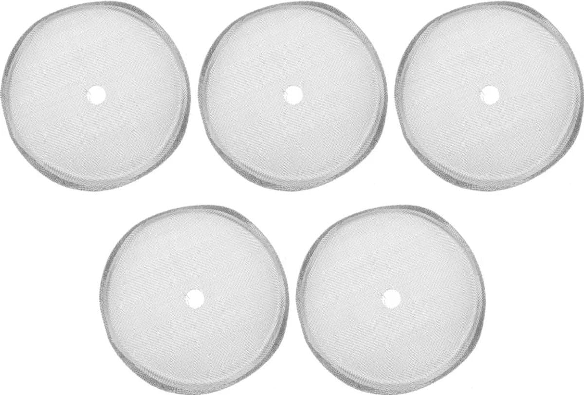 5-delige vervangingsset van roestvrijstalen filters Geschikt voor 350 ml French press koffiezetapparaten — afbeelding 1