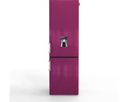 NUNKI LARGEH2O-FPUR / Combi Bottom Koelkast, E klasse, 268l, Waterdispenser, Fun Purple, Gloss Metallic (FRONT only)