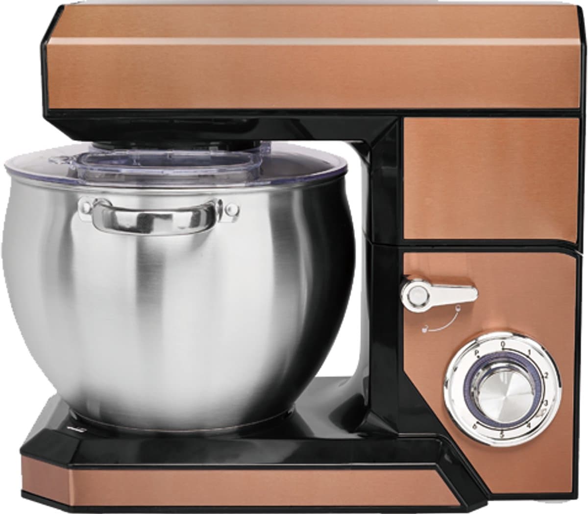 Swiss Haus® KM2285 Keukenmachine - 1500W Keukenrobot – 8.5L RVS Mengkom – 6 Snelheden + Pulse - Foodprocessor met Accessoires – Koper — afbeelding 1