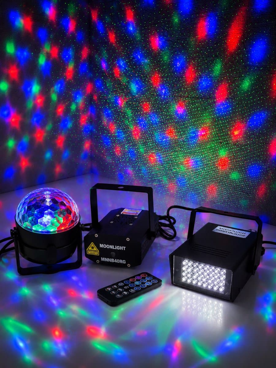 Discolampen (led en laser set) starter — afbeelding 1