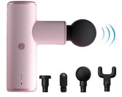 Mini Massage Gun - Spierherstel Apparaat - Spierpijn Verlichten - Stil & Krachtig - 1500mAh Batterij - Roze