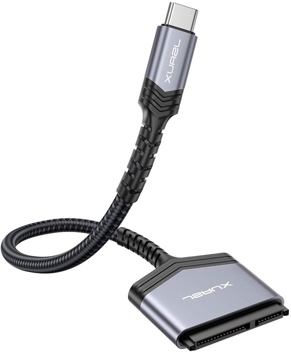 SATA naar USB C kabel voor 2.5" SSD en HDD, USB C 3.1 adapter voor dataoverdracht en compatibiliteit met Thunderbolt 3 apparaten — afbeelding 1
