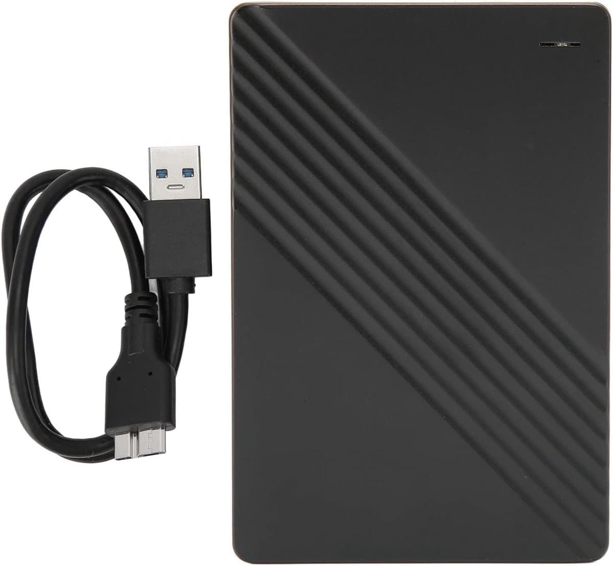 Externe Harde Schijf - Draagbare Opslag - Bestanden Opslaan - Ultradun Aluminium Paneel - 1 TB - Zwart — afbeelding 1