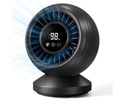 Bureauventilator stil 22 dB – Oplaadbare tafelventilator – 120° oscillatie – 8 snelheden – 12000 mAh