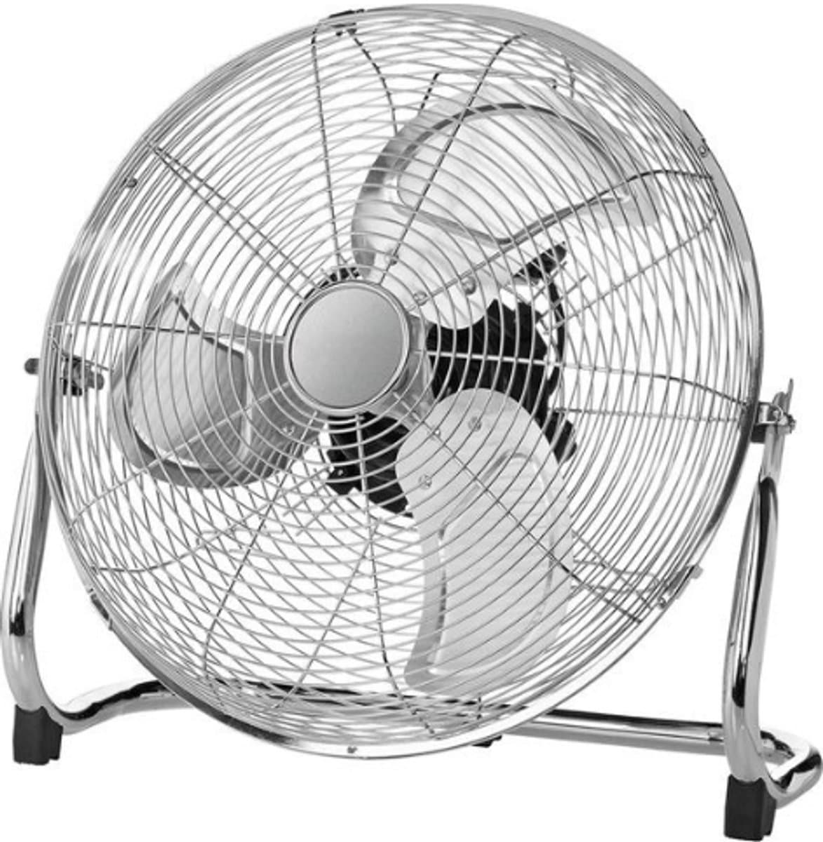 Intelectro Ventilator Laatste Stuk - Stijlvolle Verkoeling voor een Verfrissende Zomer! - Energiezuinig - Moderne Uitstraling - 40cm Diameter - 3 Snelheden - Kantelbare Ventilatorkop - Zilver - Levering Sneller dan Aangegeven! — afbeelding 1