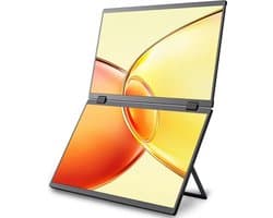 Luxe Portable Monitor Pro – 15.6 Inch – Beeldscherm voor Laptop – Verstelbaar – Draagbare Monitor – Opvouwbaar Scherm – Tri-Screen – Full HD