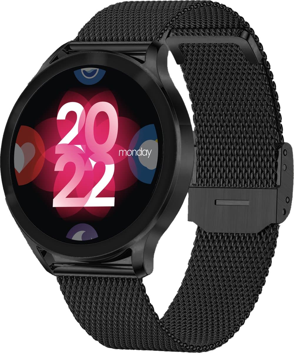 Xssive SW10 Smartwatch Heren & Dames | AMOLED | Hartslagmeter | Waterdicht IP67 | Milanese en Siliconen Bandjes - Geschikt voor Apple & Android Watch — afbeelding 1