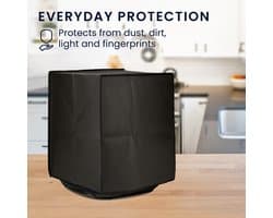 kwmobile heteluchtfriteuse beschermhoes geschikt voor Ninja Air Fryer MAX (5,2L) - Kunststof hoes voor friteuse in donkergrijs