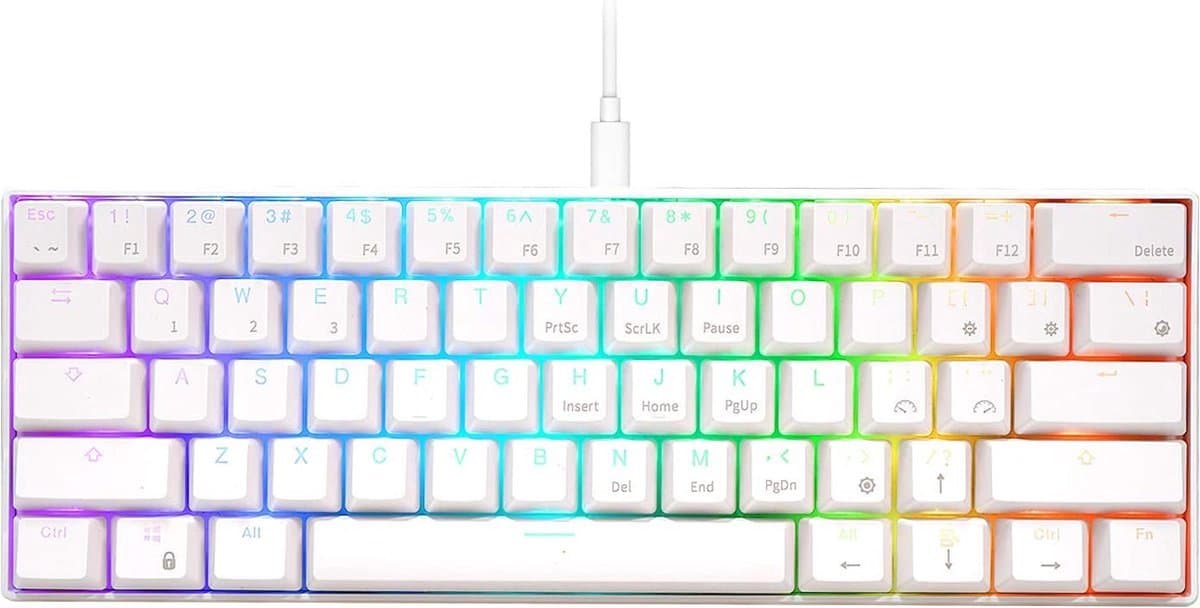Royal Kludge RK61 - Draadloos Gaming Toetsenbord - Mechanisch - Keyboard - Ergonomisch - RGB - Red Switch — afbeelding 1