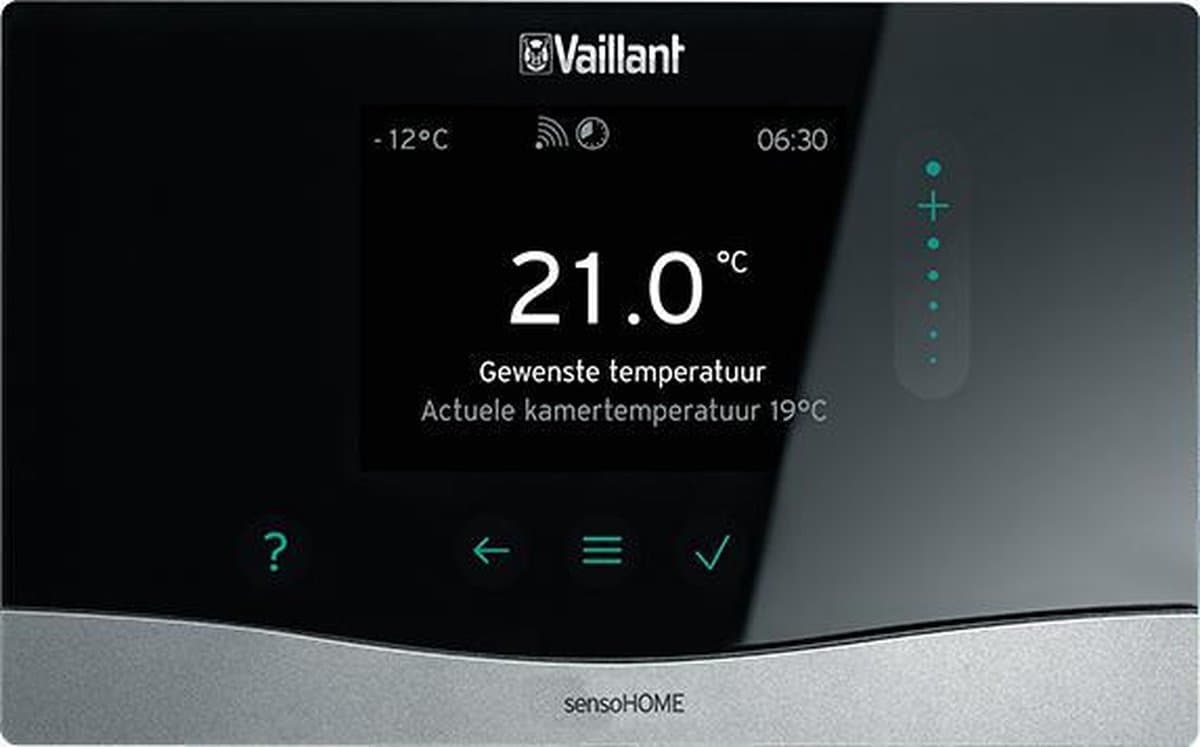Vaillant draadloze sensohome VRT 380F klokthermostaat voor Vaillant CV ketel van 2007 of jonger — afbeelding 1