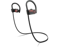 EarHackz® Titan - Draadloze Oortjes - Sport Oordopjes - Bluetooth Oordopjes voor Hardlopen, Fietsen en Fitness - Zwart - Waterdicht