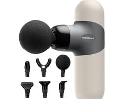 SnelShoppen - Mini Massage Gun - Draagbare Diepe Weefsel Percussie Spier Massager - Elektrische Sport Massager met 6 Massagekoppen en 4 Snelheden - Id
