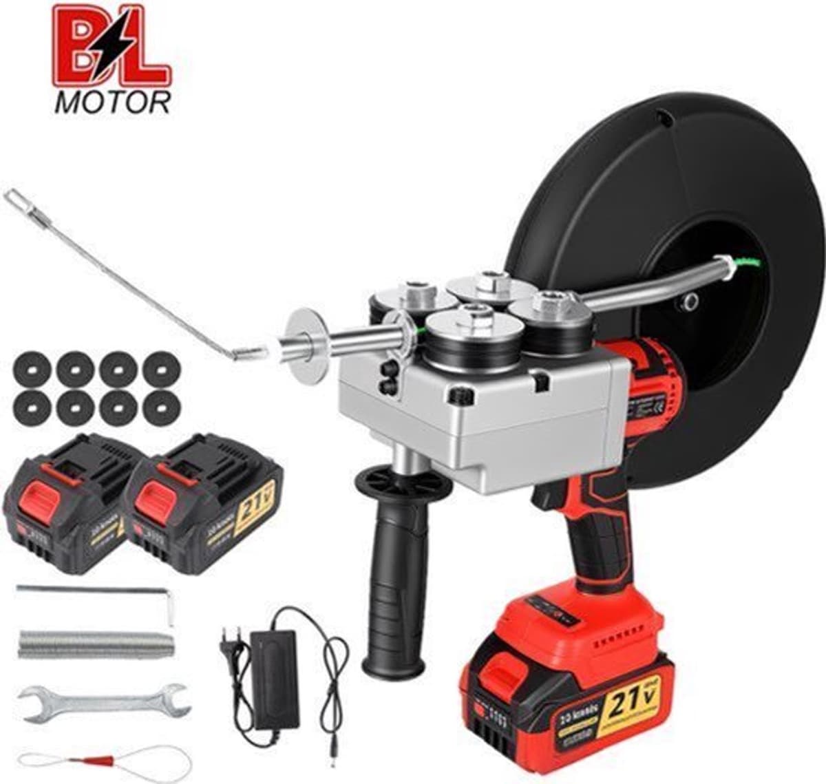 Draadsnijmachine Automatische Elektrische Draadtrekker - 40 Meter Kabel - Oplaadbaar Li-Ion - ABS Kunststof Behuizing - Voor Bouw En Installatie — afbeelding 1