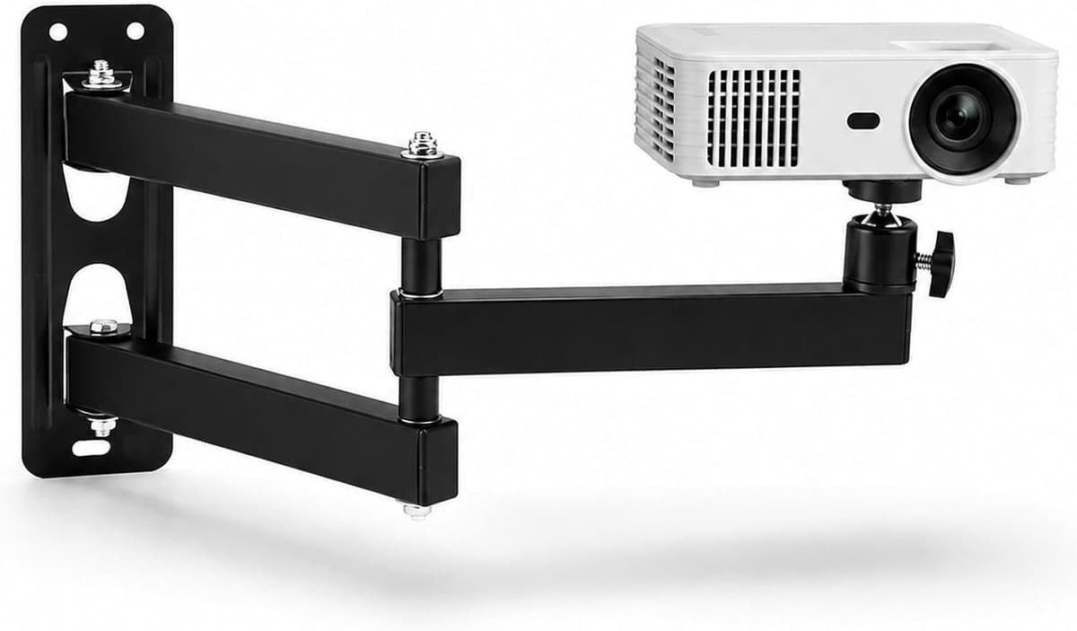 Beamer muurbeugel projector beugel 360° draaibaar opvouwbaar — afbeelding 1